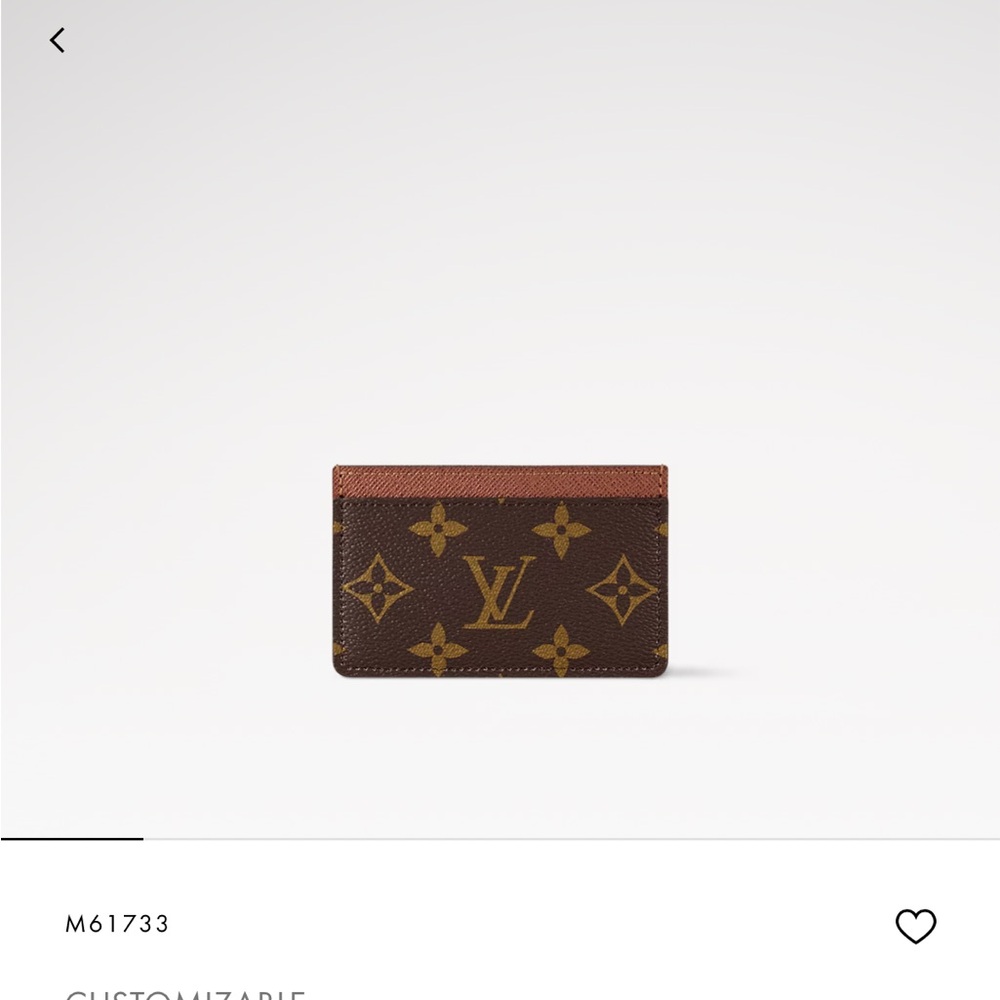 Louis Vuitton Brown and Tan Monogram Card Holder